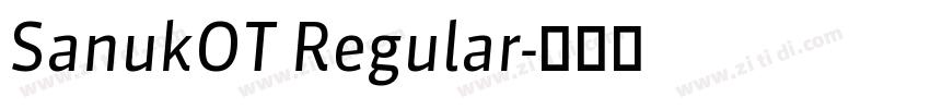 SanukOT Regular字体转换